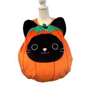 Squishmallows Orange and Black Cat Pumpkin Costume